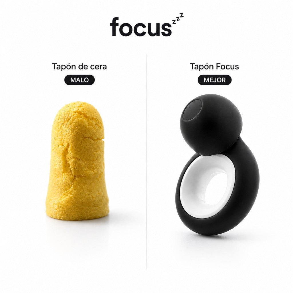 Comparativa: tapón de cera frente a tapón FOCUS
