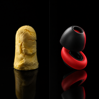 Comparativa: tapón de espuma amarillo frente a FOCUS EarPlugs de silicona
